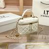 New Diamond Chain Bag, High-end Portable Box Bag, Fashionable Shoulder Messenger Cosmetic Bag for Women