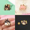 Original Fantasy Badge Walnut Lapel Pin Cartoon Character Alloy Brooch