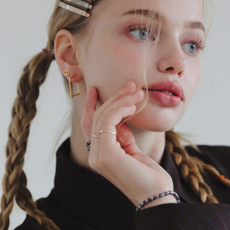 

J.Lauren Color Pebble Cellulose Hair Bobby Pin Set H01073 brown