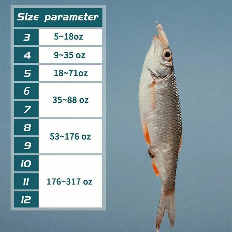 1600Pcs/1 Box Fishing Hooks Carbon Steel Strong Sharp Silver Circle Fishhook 3 #-12 #Jig Barbed Pesca Portable Lure Bait Tackle