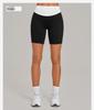 Women's Color Block High Elastic Tummy Control Quick-Dry Running Shorts