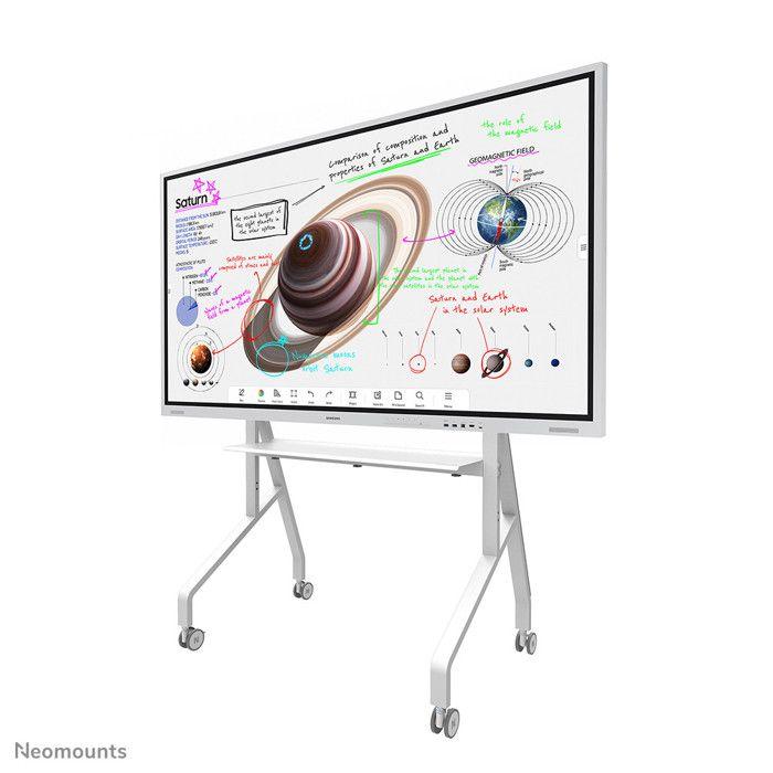 Neomounts FL50-525WH1 Carrello TV Mobile Bianco Fino a 86" 76kg Regolabile