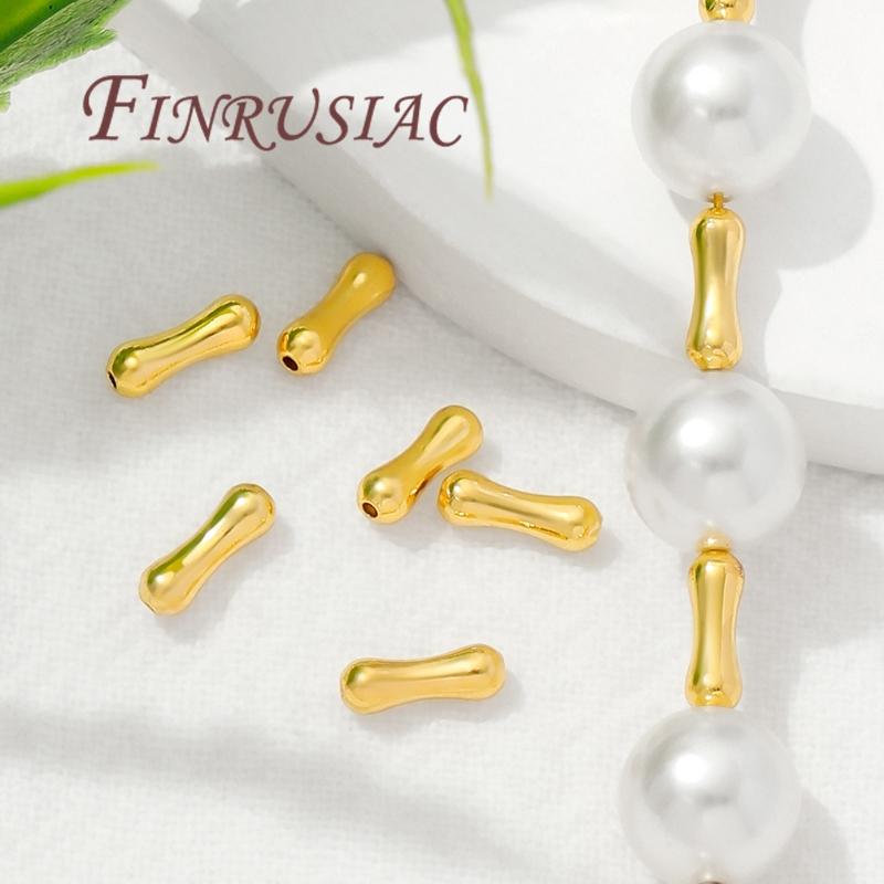 7.3mm*2.4mm Beads 18K Gold Plated Spacer Beads Necklace/Bracelets Accessories,Separators For Beads,DIY Jewelry Making Supplies,