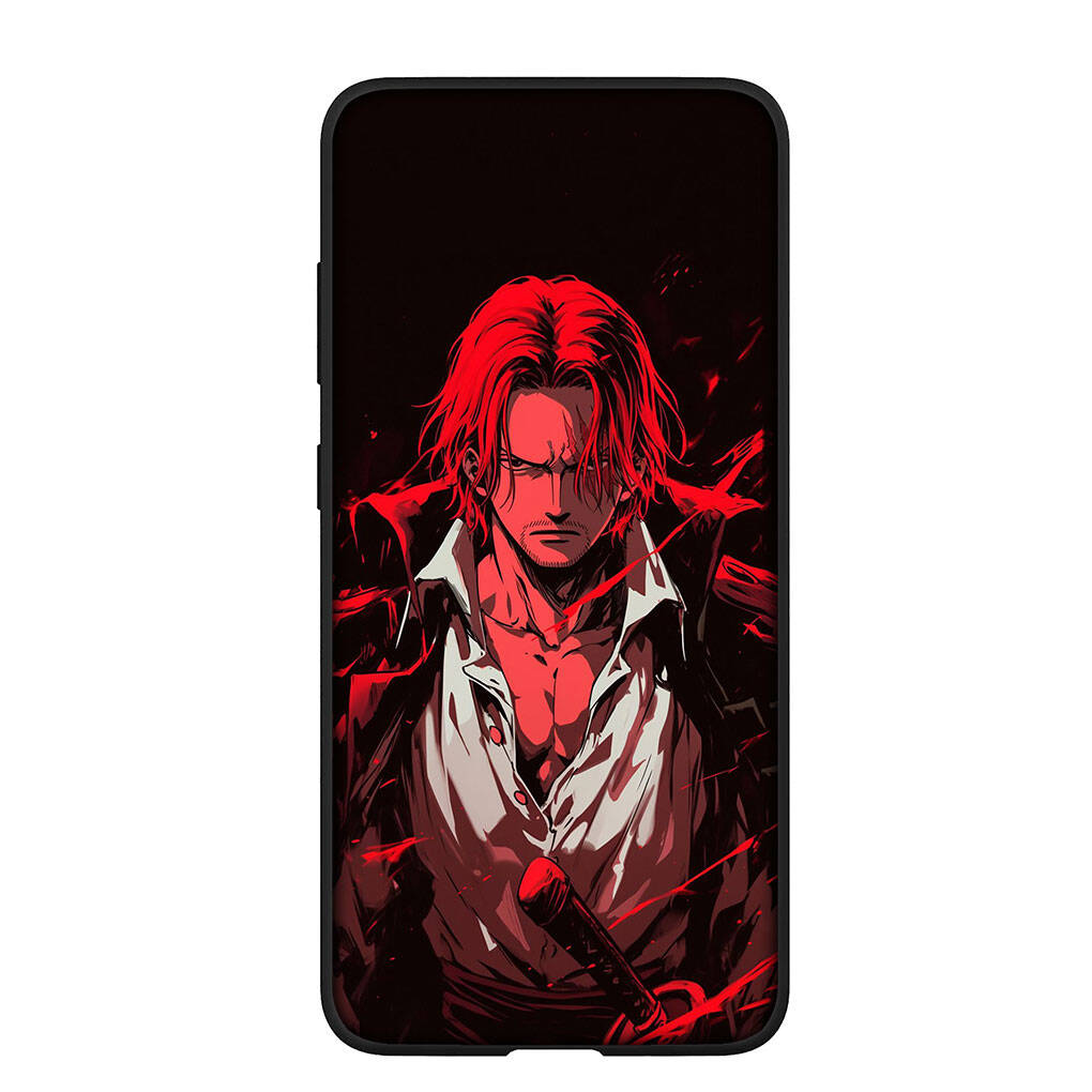 Phone Case for iPhone 17 15 16 Plus Redmi Note 14 12 11 13 Pro Max Huawei P30 P20 Lite OPPO A60 A40 A80 A38 A54 Shanks One Pieces Luffy Red Hair Cover