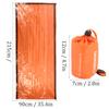 Outdoor Reusable Emergency Sleeping Bag Thermal Waterproof Survival Camping Travel Orange