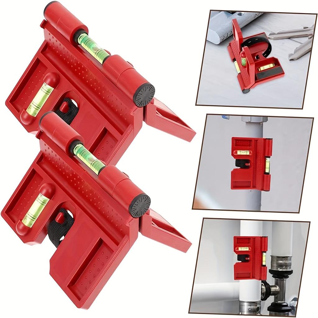1pc Magnetic Post Level, Folding Magnetic Post Level with Elastic Loop for Hands-free Work