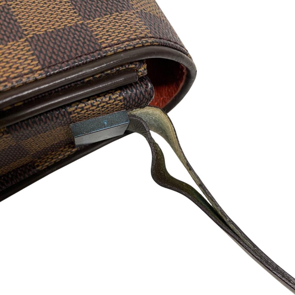 Louis Vuitton N51160 Damier Pattern Damier Tri Beccaron Shoulder Bag Brown Damier Women Used