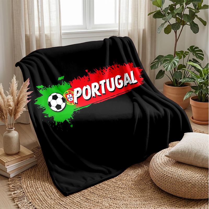 Portugal-Themen-Decke Weiche Flanelldecke Plüsch-Überwurf Gemütliche Sofa-Bett-Decke für Heimdekoration