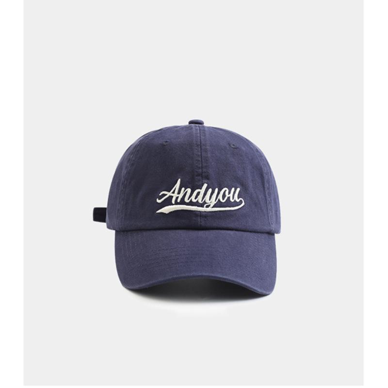 Baseball cap female versatile niche retro blue cap ins popular hat