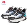 Scarpe da Ginnastica Casual Resistenti allo Sporco per Bambini con Fibbia Rotante in Pelle Orsetto Felice