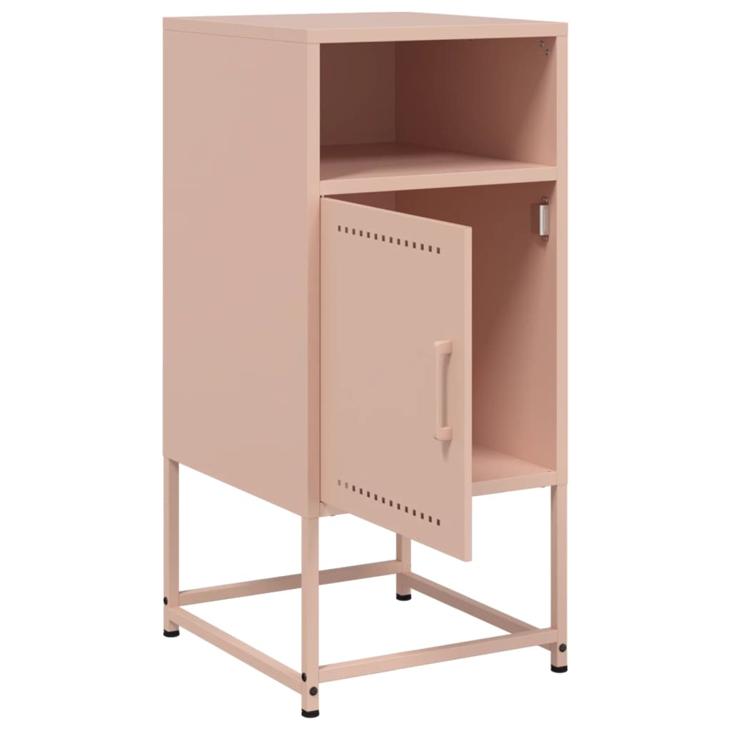 Nightstands 2 pcs Pink 36 x 39 x 78 cm Steel