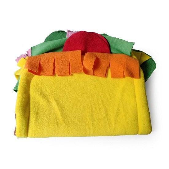 

Гнездо для хомяка, мягкий удобный туннель для морской свинки, большое полузакрытое убежище для хомяков для маленьких домашних животных жёлтый