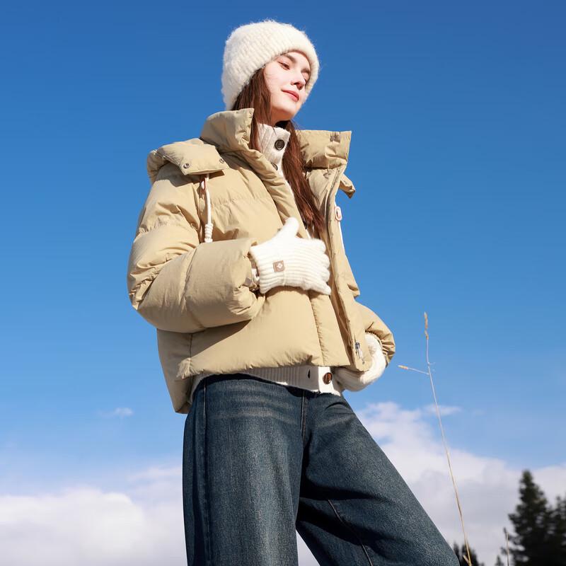 

Sancai 2025 Зимняя куртка-пуховик с воротником-стойкой, 90% пух белой утки L 165/88A