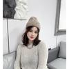New Rabbit Hair Handmade Colorful Pearl Wool Hat Men and Women Outdoor Warm Personality Street Knitted Head Cold Hat
