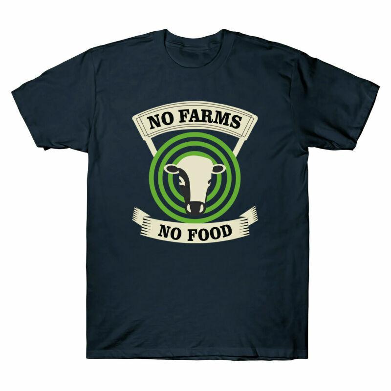 Funny Farms Shirt Farming Gift Vintage Cotton TShirt No Sleeve No Food Short