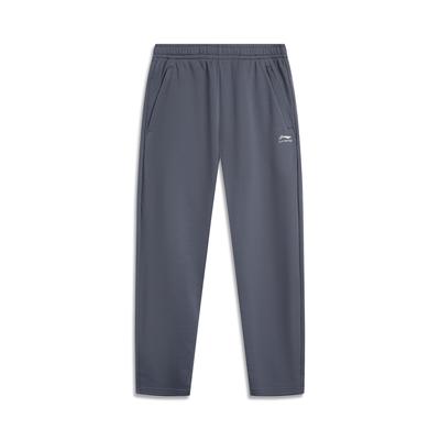 Comfortable Simple Versatile Straight Leg Mid Rise Knitted Sports Pants Men Bottoms Ink-Gray AKLVB21-3