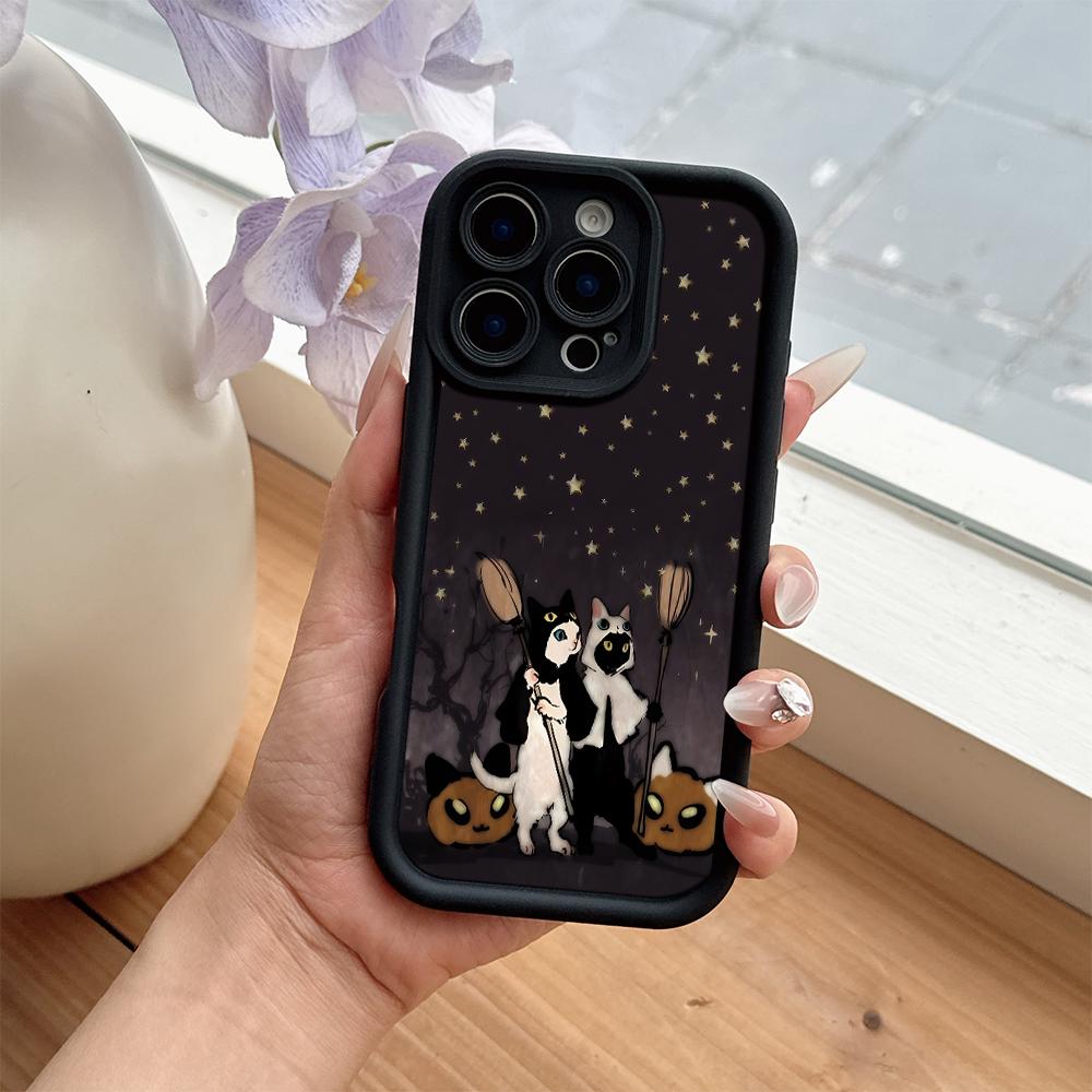 Creative lovely Halloween cat Phone Case for Huawei P50 Nova 9 10 Honor 400 300 200 X7B X7 X8 8A Magic7 X9c Smart Lite Pro 4G 5G