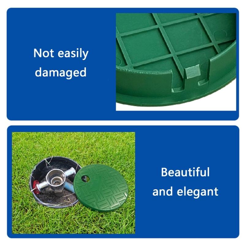 Easy To Install Green Plastic Valves Box Cover For Garden Sprinkler Systems Residential and Commercial Irrigation Needs