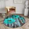 Luksusowy Wzór Stokrotki Okrągły Kształt Wykładziny Podłogowe Kuchnia Korytarz Chodnik Dywanik Sypialnia Salon Miękki Dywan Antypoślizgowy Dywan Obszarowy
