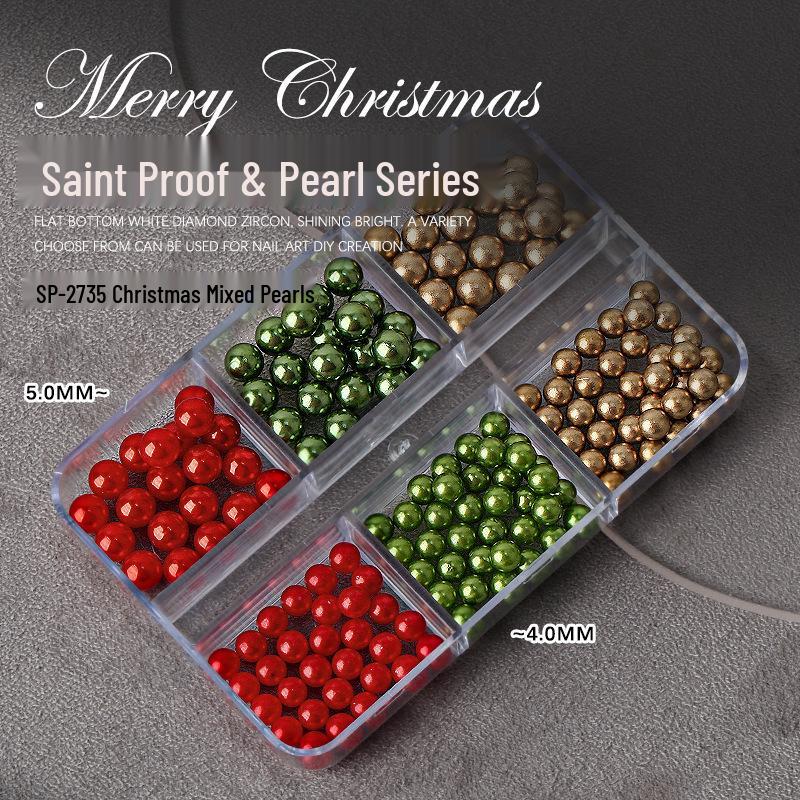 

Нейл-арт Высокоглянцевый Жемчуг и Битый Камень: Рождественские и осенне-зимние украшения