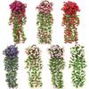 High-Quality Morning Glory Wall Hanging Vine - Artificial Green Plant Decoration for Living Room