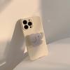 Creamy Yellow Elephant Stand iPhone 17 Phone Case Apple 15 Pro Max Korean Style 12 Silicone Soft 16 Compatible 14