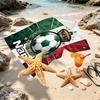 Custom Name Personalized Club Santos Laguna Print Beach Towel, for Trip Camping Beach Party Home Decor, Birthday Gift for Family & Friends