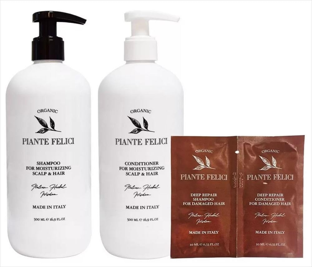 

Piante Felice Moisturizing Shampoo Conditioner Set & чистий