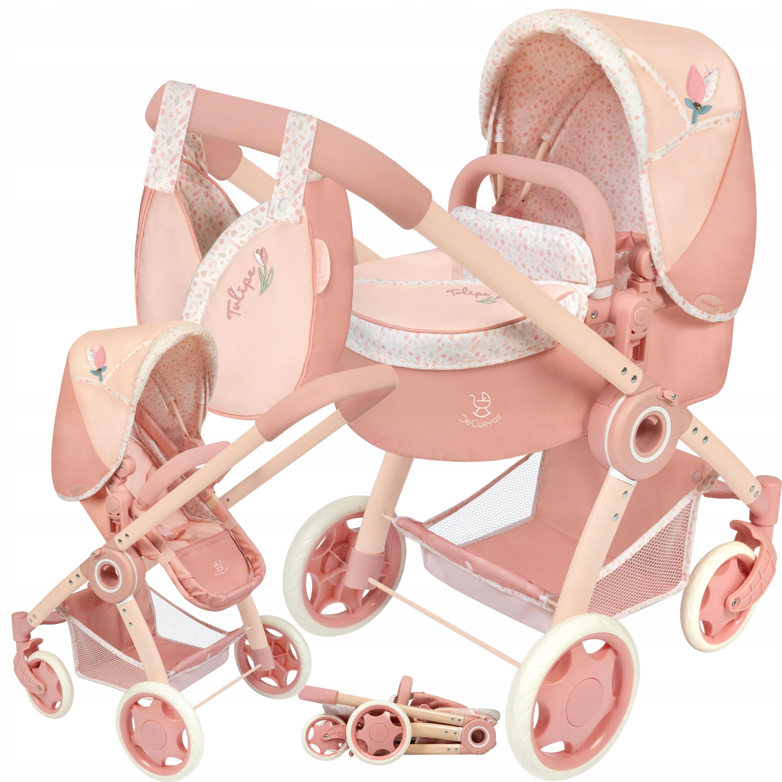 DeCuevas Toys Wózek i kojec 3 w 1 80574