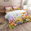 Akwarelowe Rośliny Słonecznika Drukowana 3D Poszewka na Kołdrę Abstrakcyjna Sztuka Styl Wiejski Pościel Miękka Wygodna Poszewka na Kołdrę