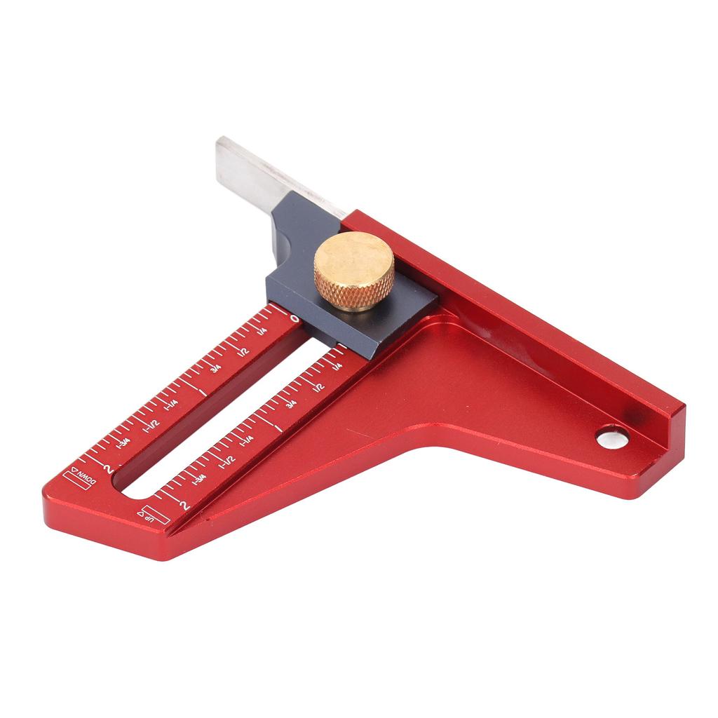 Indicator de înălțime pentru ferăstrău de masă 0?Riglă de Măsurare a Adâncimii de 2 Inci, Ecartor de Setare pentru Prelucrarea Lemnului pentru Pânză de Pânză de Fierăstrău cu Bandă