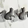 4Pcs Cats Shape Cabinet Knob Furniture Decorative Handle Iron Wardrobe Pulls Simple Drawer Knob Furniture Hardware