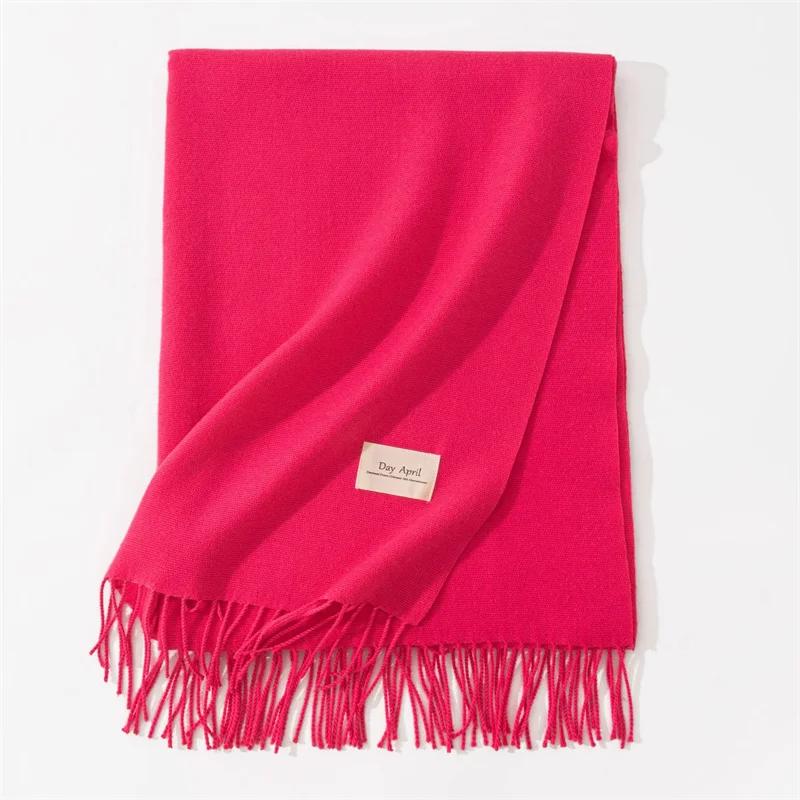 Cashmere Scarves for Women  Winter Shawls Warm Wraps Lady Pashmina Solid Print Blanket Scarf Neck Headband Hijabs Stoles