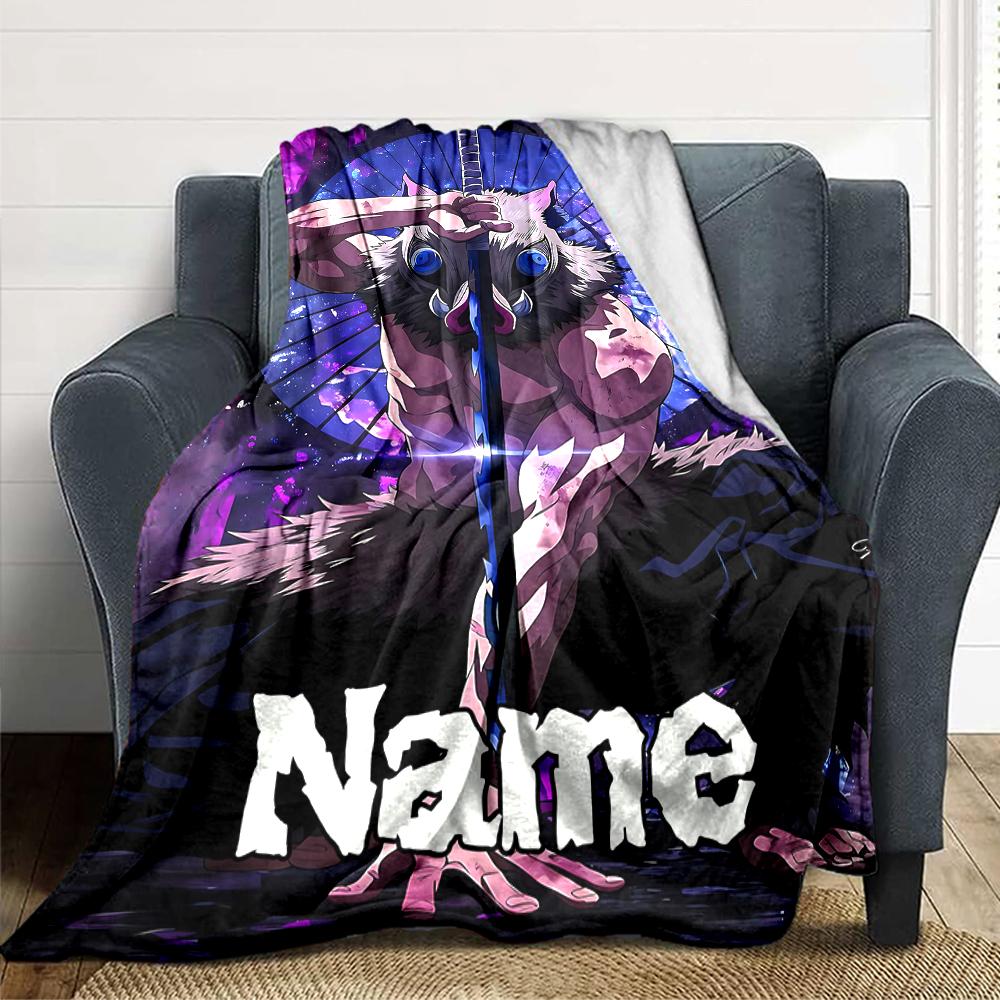 Custom Name Owl Warrior'S Might Party Blanket For Couch Bed Plush Cozy Fuzzy Blanket Super Soft Warm Blankets For Fall And Winter 0916302