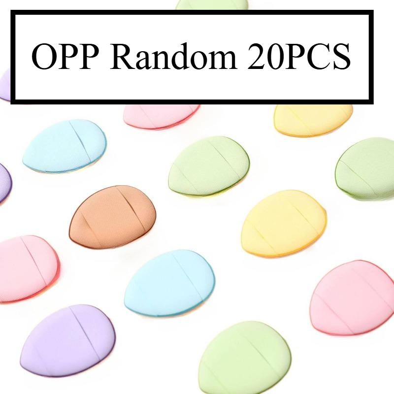 20pcs Thumb Powder Puff Finger Cushion Powder Both Dry Wet Use Non-Powder Absorbing Beauty Sponge Air Cushion Powder Puff