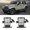 Pair of LED License Number Plate Lamp Light Fit for Jeep Wrangler JK 20072018DC12V