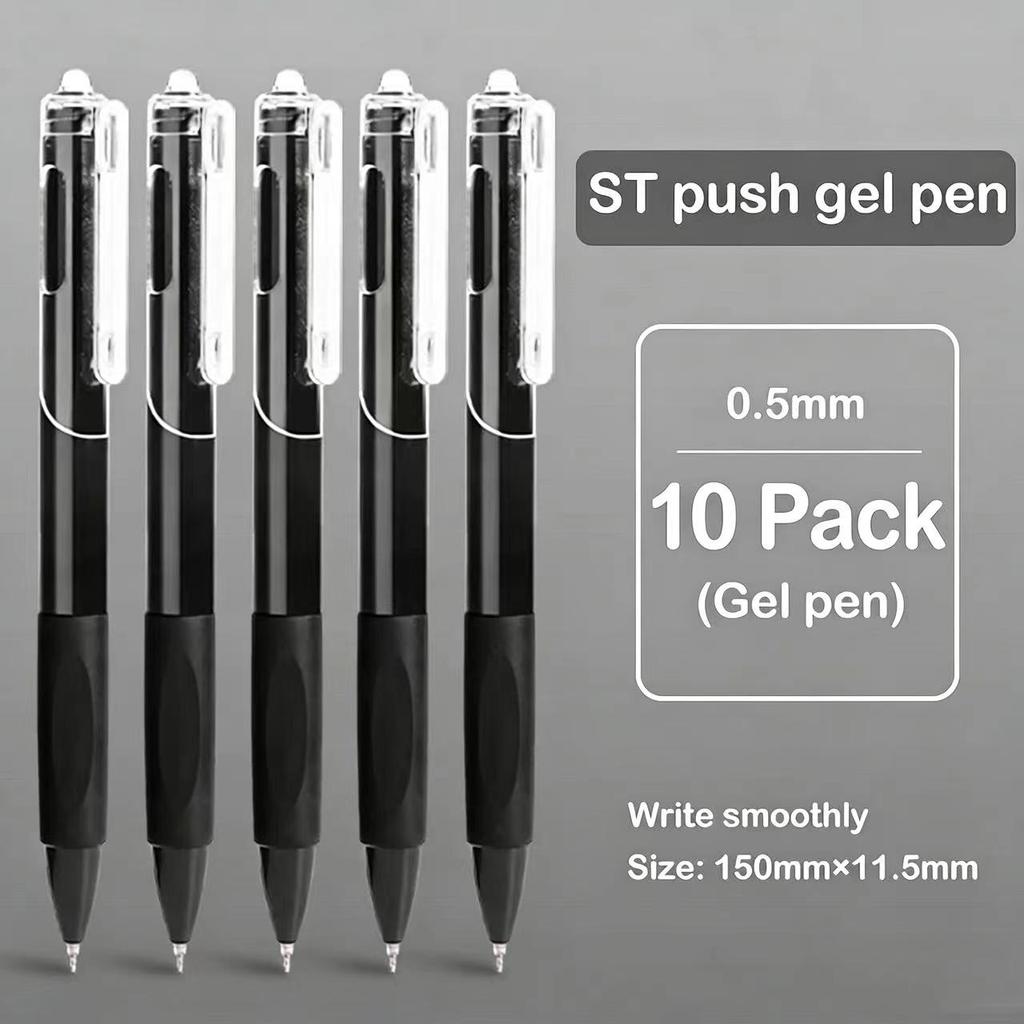 5/10/20 Pcs Gel Pen Ins Smooth Press Quick-drying 0.5mm Black Pen Ballpoint Pens School Supplies Stationery
