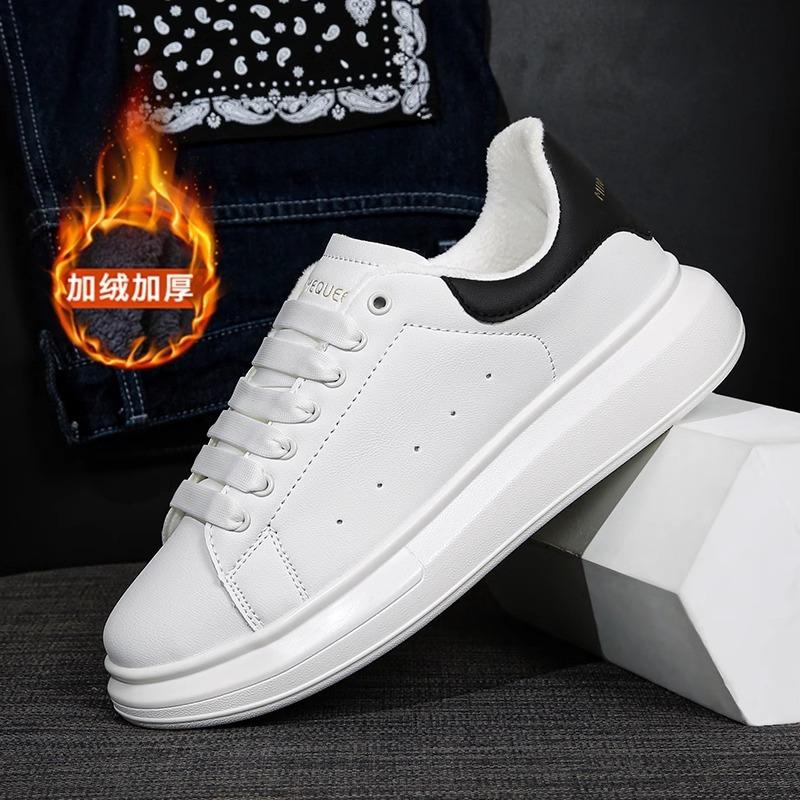 Spring and Autumn Little White Shoes Men's and Women's Shoes 2025 New Couple Thick-soled Versatile Height Increase Student Popular Sports and Lei