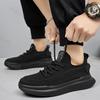 Fashion Fly Weave Design Mesh Breathable Sports Casual Flat Shoes 2025 Summer Men New Comfortable Lightweight Fashion Soft sole Sneakers