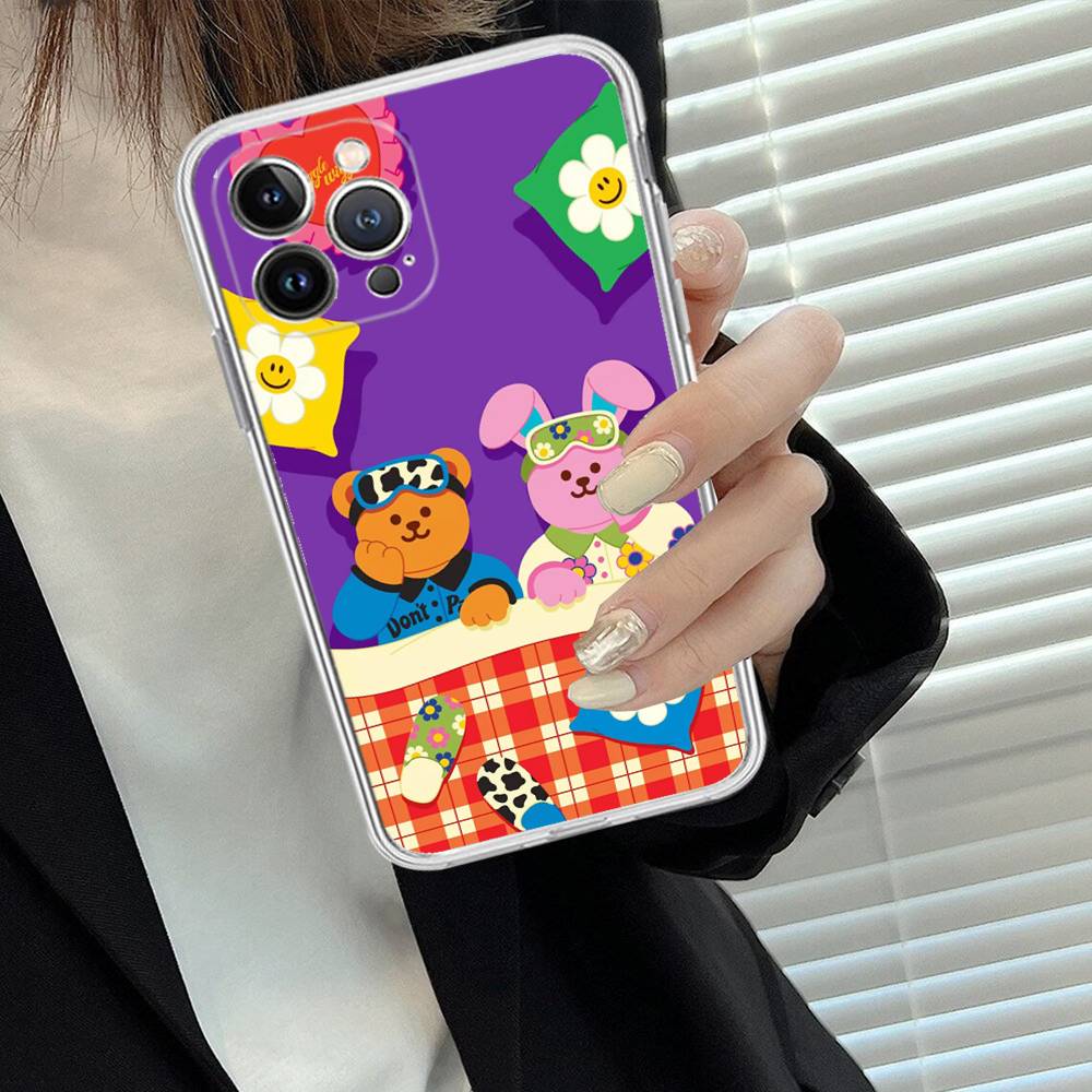 Cartoon Cute W-Wiggle W-WiggleS Phone Case For IPhone 17 16 15 14 13 11 12 Pro Max 16 Plus Transparent