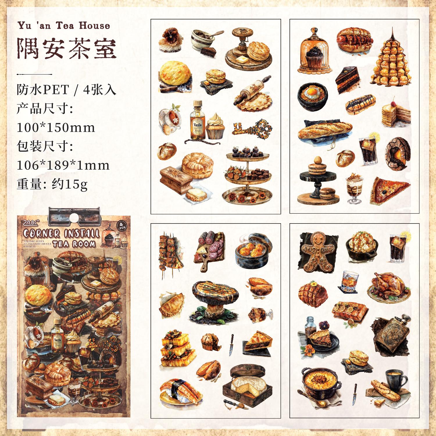 

Office School Supplies Vintage Old Items Series Retro Style Handbook Children Cartoon Decorative Stationery Stickers Kawai Gift