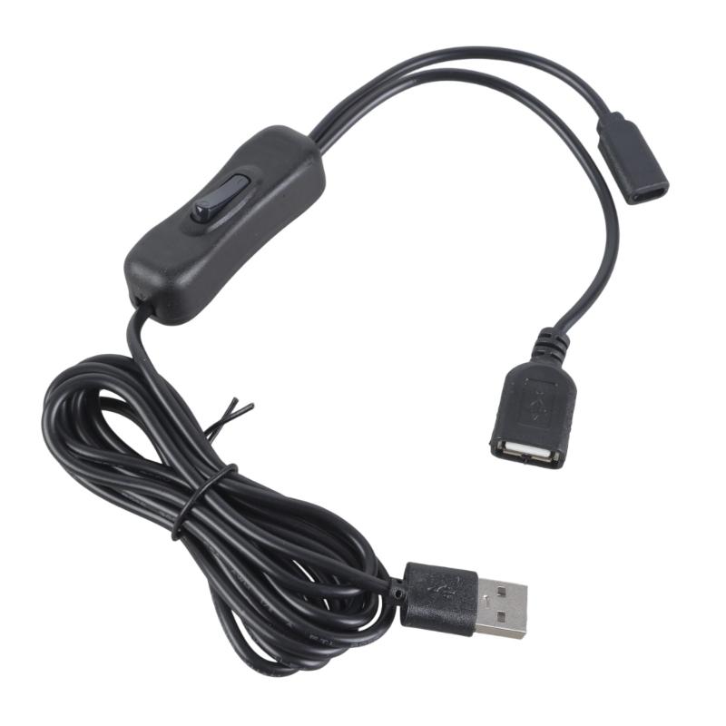 Port Charging Cable USB And Type C Extension Cord With For Phones Tablets Lights Speakers