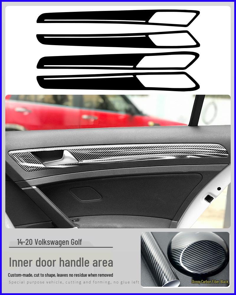 Golf 6th/7th/7.5th Gen Carbon Fiber Interior Console & Gear Shift Sticker.