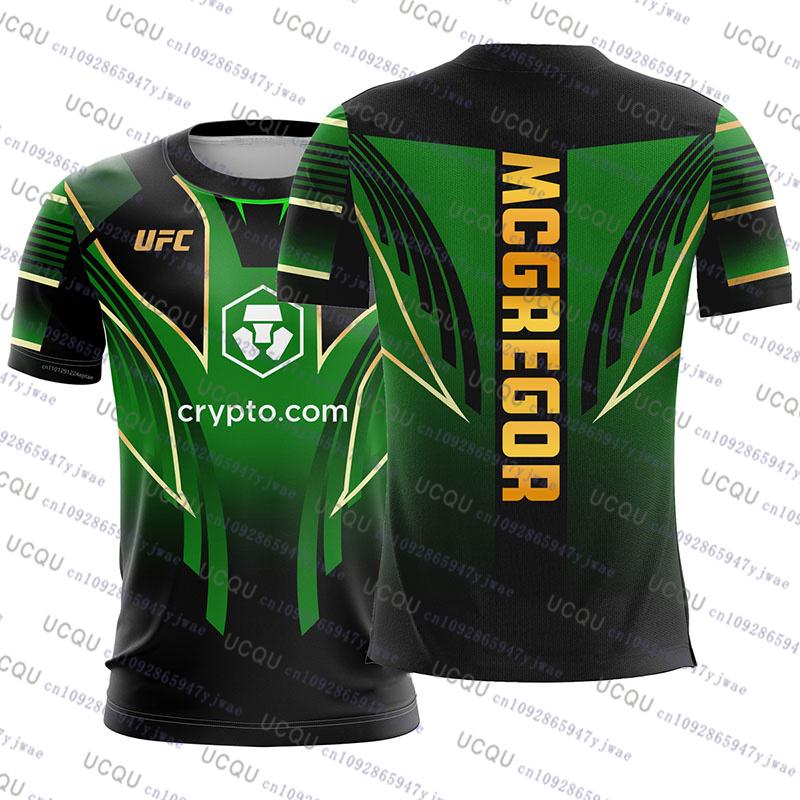 ETST 03 UFC 2025 Nieuwe Mode Conor McGregor Mixed Martial Art T-shirt 3D Print Korte Mouw Vechten Tops Vintage Sportkleding MMA Jersey L