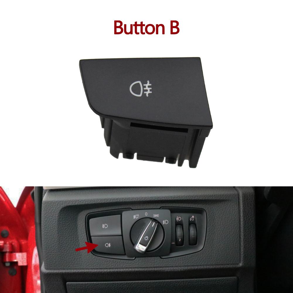 Head Lamp Rotary Headlight Switch Foglight Button Cover For BMW 1 2 3 4 X1 X2 Series F21 F46 F30 F31 F34 F35 F48 F39 61319265300