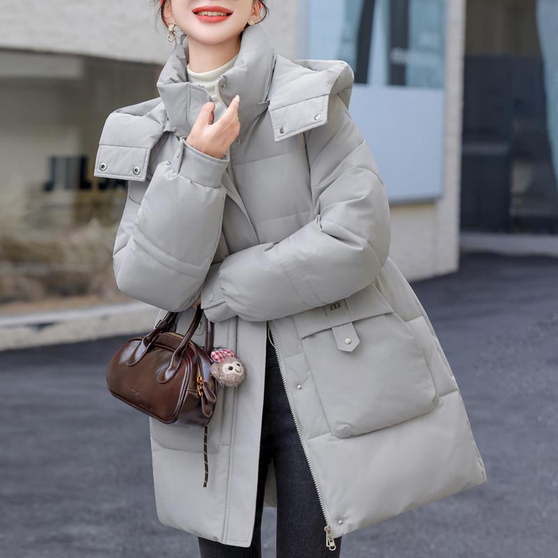 Fashion Winter Coat Female Long Parkas Hooded Loose Thick Warm Women's Jackets