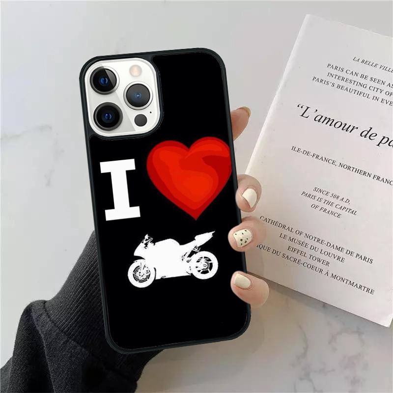

Motorcycle Heartbeat Phone Case For Apple iPhone 17 Air 11 Pro Max Plus SE2020 Coque For iPhone 17 Air 14 15 16 13 12 Max Cover iPhone 17pro max