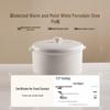 BEAR 2.5L Electric Double Boiler Stew Pot with 5 Ceramic Liners & Steamer CN Plug (adapter Included)