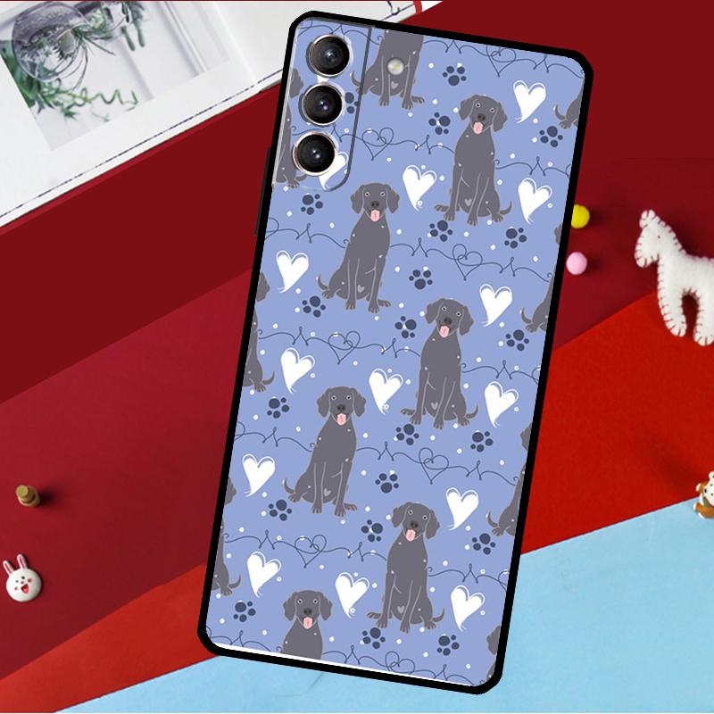 

Weimaraner Dog Funda For Samsung Galaxy S26 Ultra S24 S22 S23 S25 Plus S20 S21 FE S9 S10 S25 FE Phone Case Galaxy S22Ultra