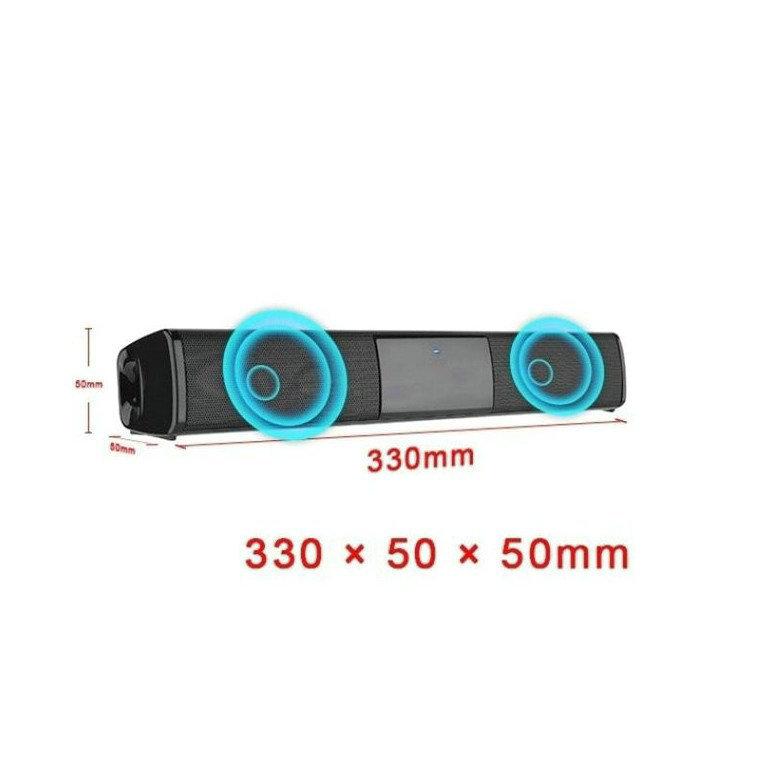 Lang 3D Whispering Wall Bluetooth-høyttaler Trådløst kort Subwoofer Sound Blaster Family-høyttaler